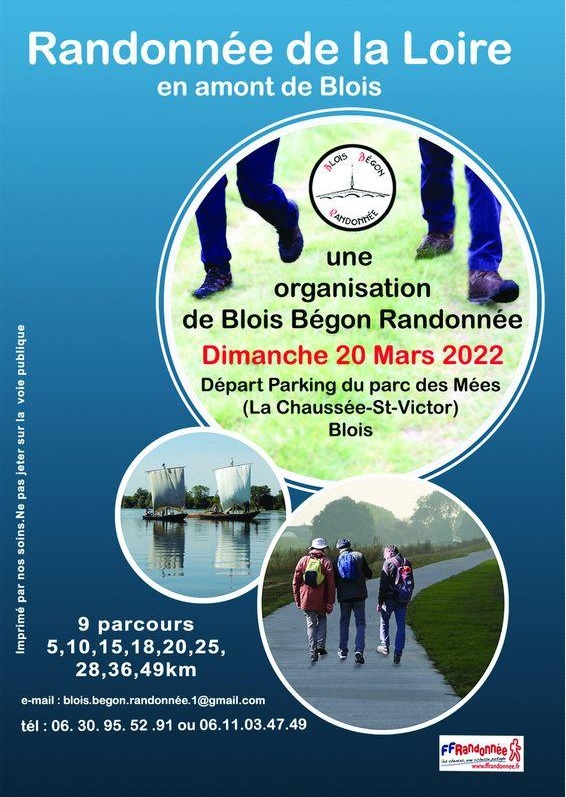Randonnée de la Loire - Blois (45) - 49 Km -Dim 20 Mars 2022 A20