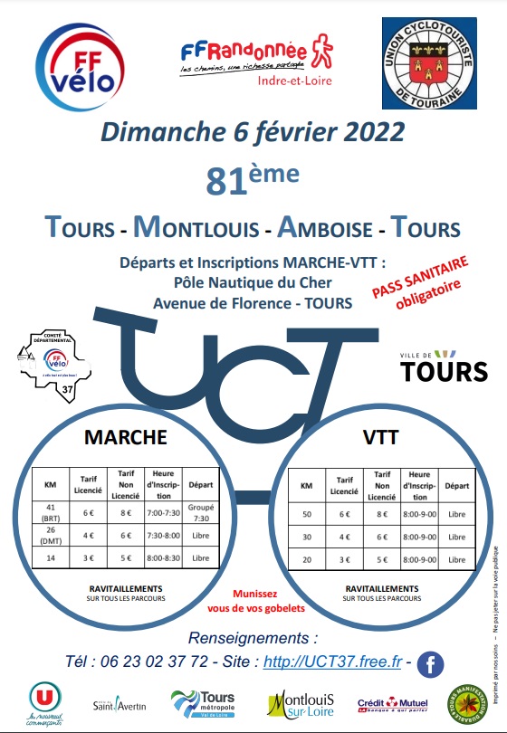 81ème TMAT - Tours-Montlouis-Amboise-Tours - Dim 6 Fév 2022 A22