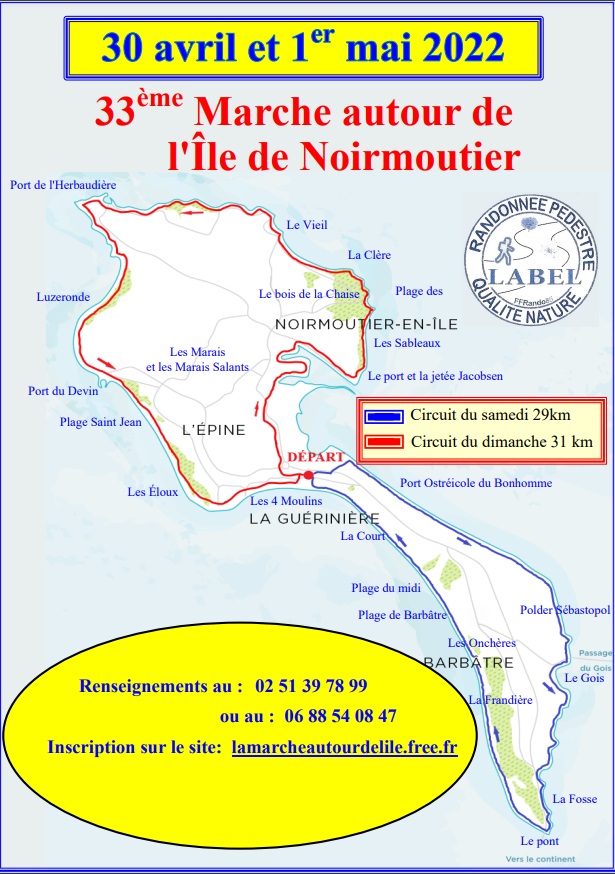 Marche autour de l'île de Noirmoutier (85)- 30/04-01/05 2022 A37