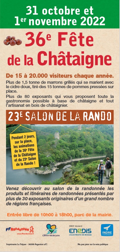 Fête de la Chataigne - Eguzon (36) - 29 Oct - 1er Nov 2022 A42