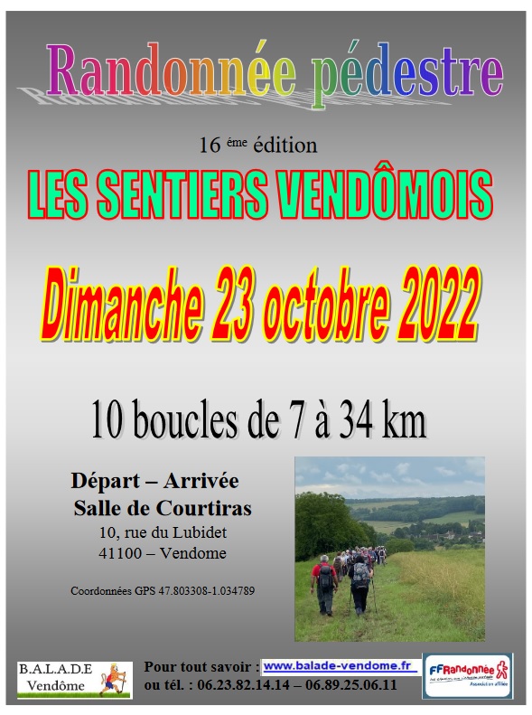 16ème Édition des Sentiers Vendômois - Dim 23 Oct 2022  A56