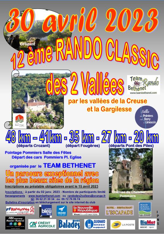 Rando Classic des 2 Vallées - Creuse/Indre - 30 Avril 2023 A71