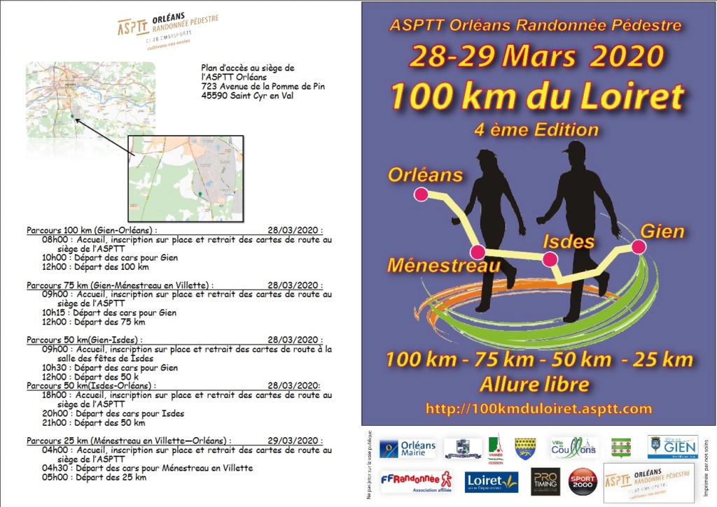 100 Km du Loiret - 4ème édition - 28/29 Mars 2020 -> ANNULEE Marche12