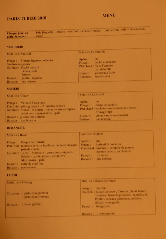 Paris-Tubize 2019 - 292 Km - 7 au 10 Juin  Menu11