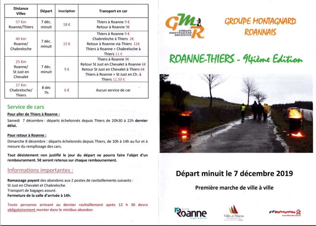 94ème Roanne - Thiers - 57 Km - Sam 7 Dec 2019 (minuit) Roanne10