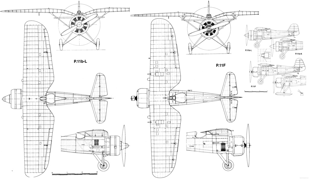  [ CINEMA4D ] (WIP) Avion PZL P11c (Pologne 1931) Pzl-p111