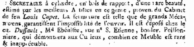 1793 : Vente aux enchères du mobilier de Versailles et du Petit Trianon - Page 2 Affich13