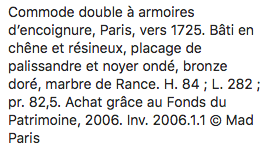 Commode Louis XV de l'ébéniste Gaudreau, chambre de Marie-Antoinette à Saint Cloud Screen20