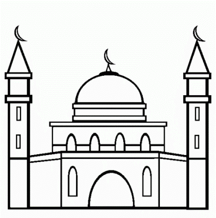  صور تلوين مسجد 2020 , صور رسم و تلوين مساجد , تلوين مئذنة و مسجد للاطفال, صور رسم مسجد للتلوين  Q311