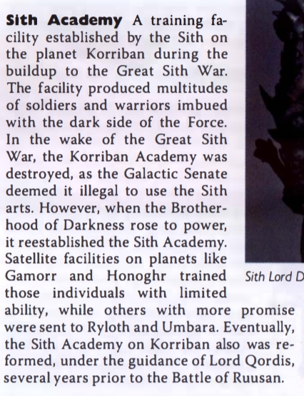The Ancient Sith; from Exiles to Exar Screen90