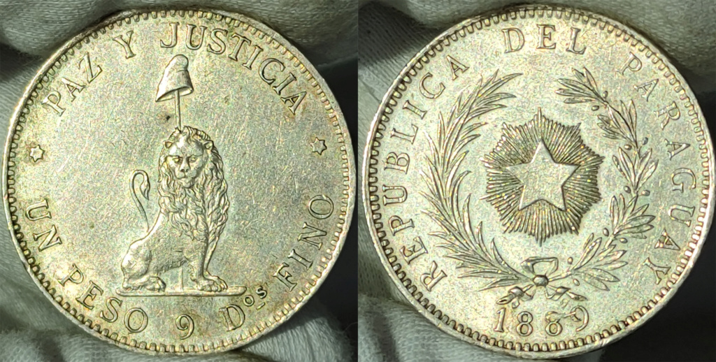 1 Peso 1889 Rep. del Paraguay 0347