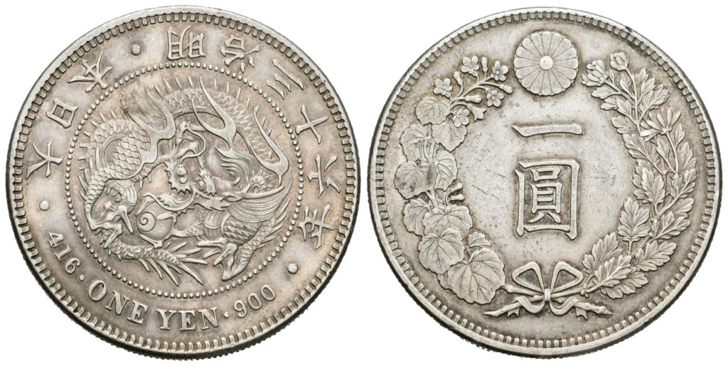 One Yen . Imperio del Japón. 1903  1_yen_10