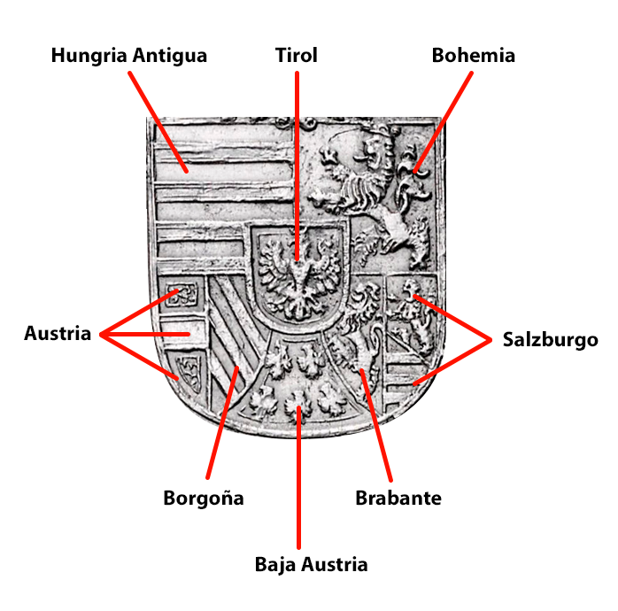 La casa de Habsburgo y su escudo de armas Escudo13