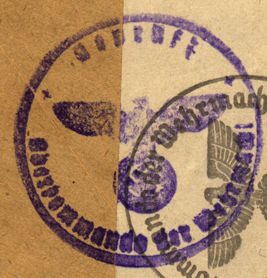 Lettre avec vignette "Légion des Volontaires Français" oblitération Feldpost 1943 Cachet10