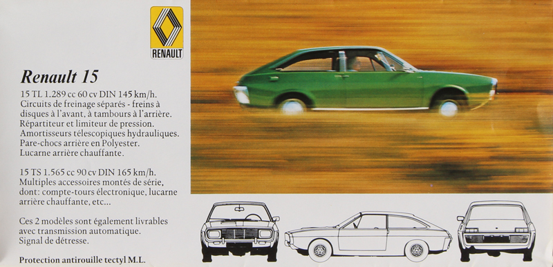 Gama Renault 1975 (Francia) R1510