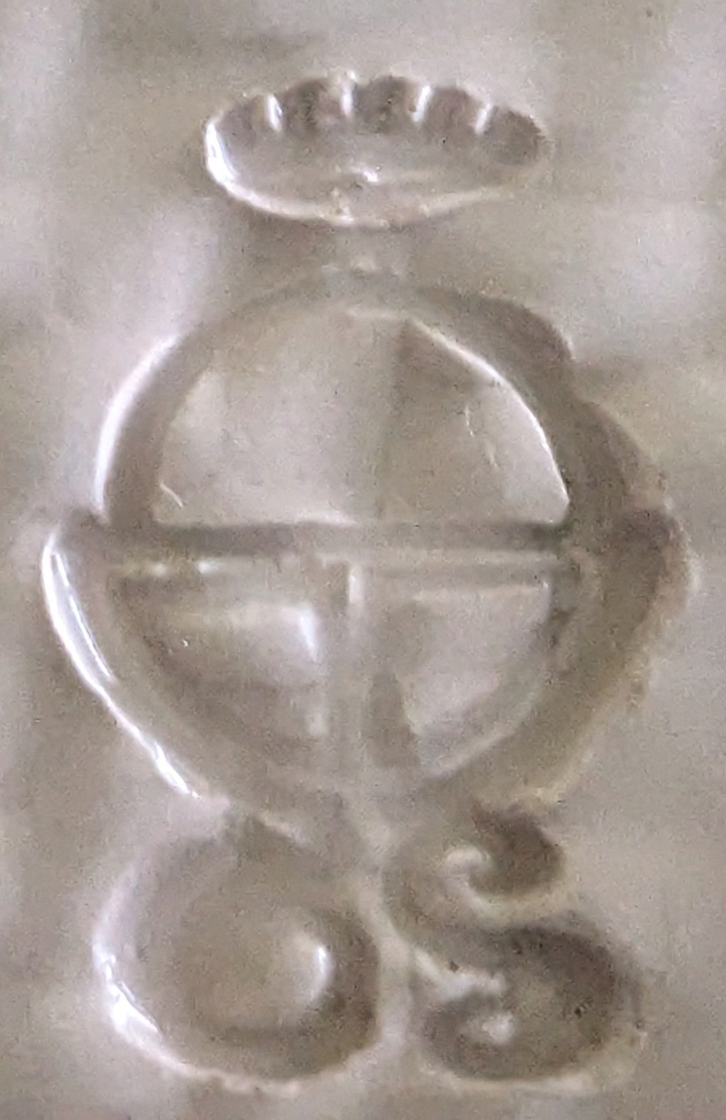 pied de lampe en céramique avec marque inconnue Markpi10