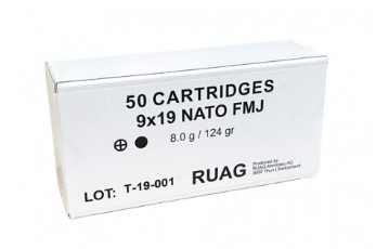 Munition RUAG 9x19 Nato 8.0 g 124 gr FMJ Captur10