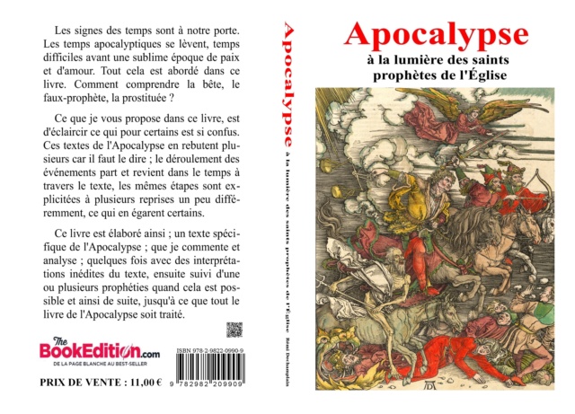 Mon livre est publié - Apocalypse à la lumière des saints prophètes de l'Église Couver10