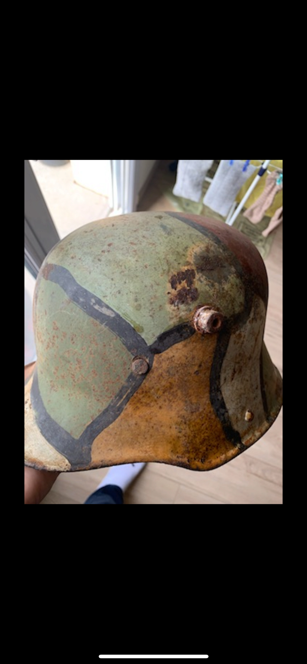 Casque allemand ww1 a authentifier  Img_7814