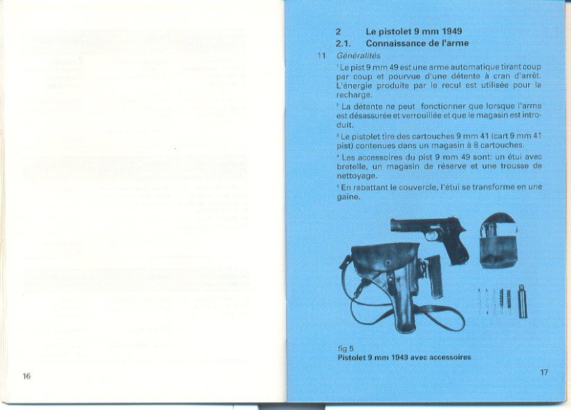 Les pistolets, Armée suisse, règlement P1210