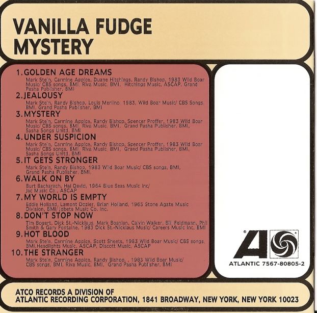 VANILLA FUDGE - Mystery (1984) 12ea3e10