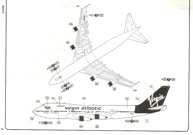 Boeing 747 Air France Heller 1/125 747-910