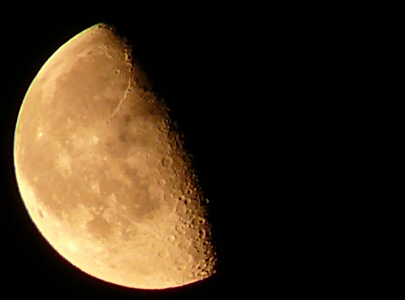la lune(enfin un morceau)....pare que ca faisait longtemps ! P1020714