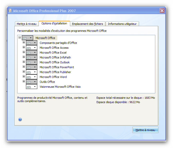 النسخة النادرة Microsoft Office Professionnel Plus 2007 543oxz10