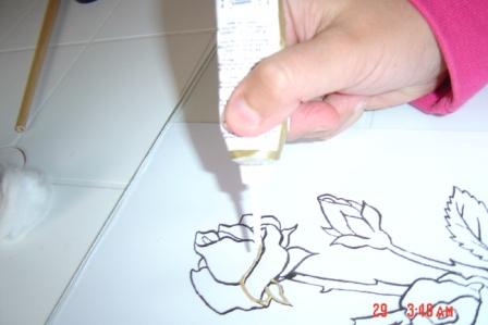 فن الرسم على الزجاج