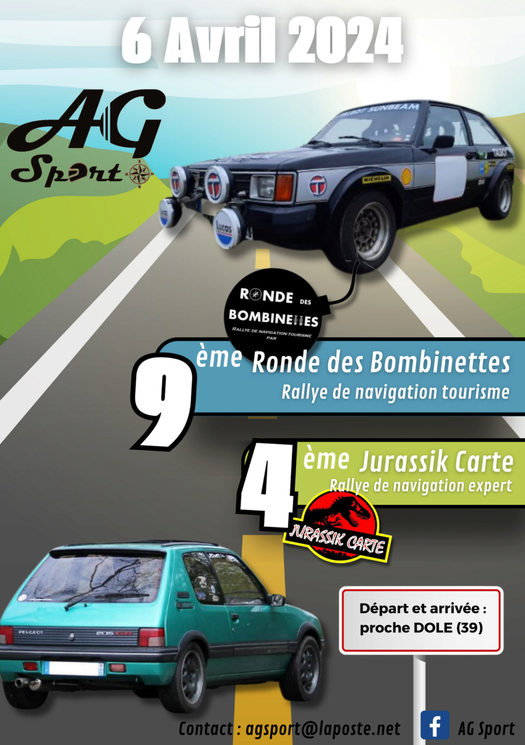 9ème Ronde des Bombinettes et 4ème Jurassik-carte à DOLE 39 Affich10