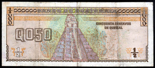 1 Quetzal (Guatemala, 1980) 50_cen11