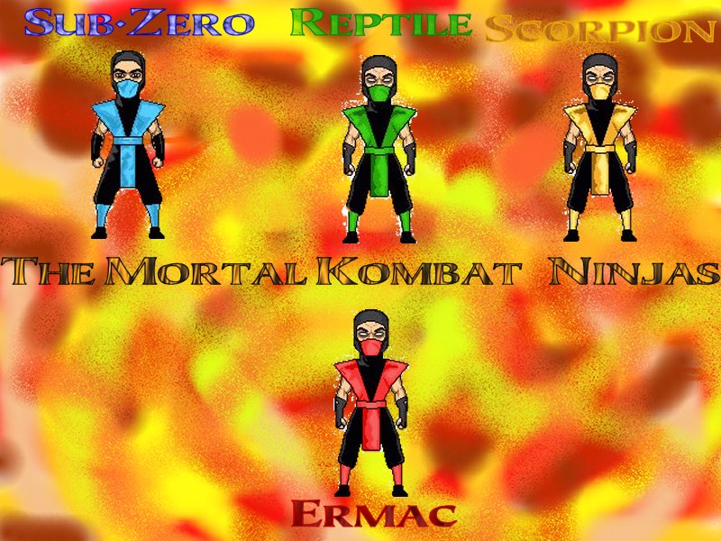 Wallpaper de los ninjas que aparecen en MK1 Los_ni11