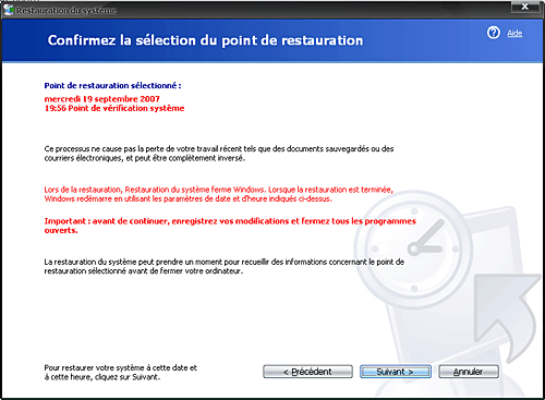 restauration - Ayez le réflexe "Restauration du système" Restui12