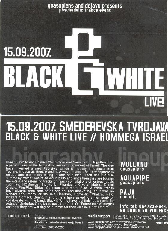 BLACK&WHITE LIVE! 15.09.2007. Smederevska Tvrdjava Black_10