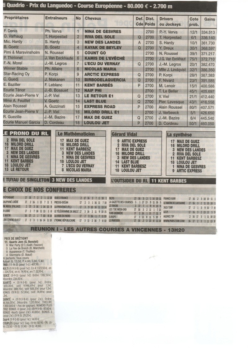 pronostiques du tirce quart quint de papy - Page 2 Tierce10