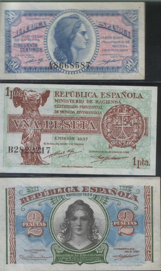 Pesetas de la 2 REPUBLICA 1937-1938 B110