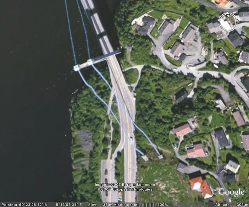 Pont détendu à Olsvik, Bergen, Hordaland - Norvège Pont310