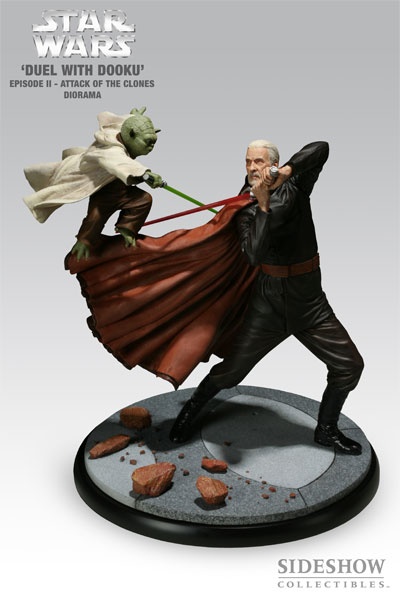 statue Yoda VS Count Dooku Diorama 10220210