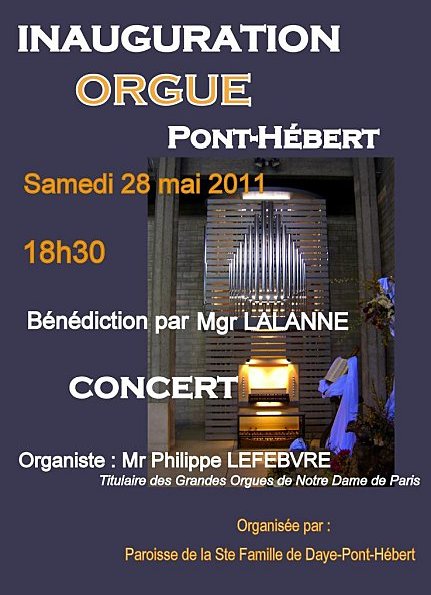 Affiches pour l'inauguration d'un orgue Pont-h10