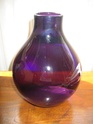 any ideas of maker please? (purple glass vase) 02411