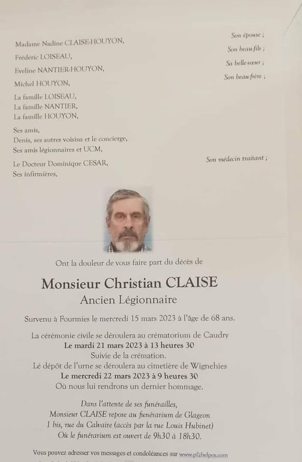 Décès de Christian Claise. Fb_im977