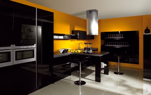 quelle couleur de mur pour une cuisine avec des meubles jaunes ? Cuisin12