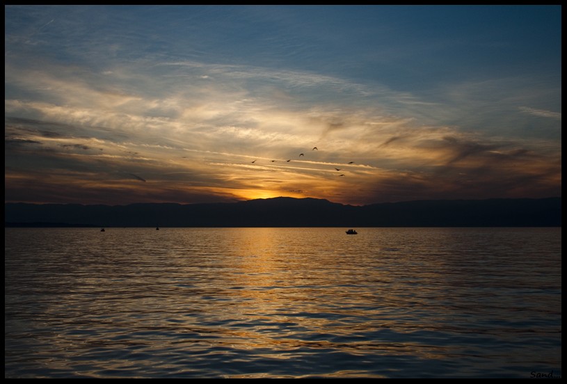Couché de soleil sur le lac Img_0912