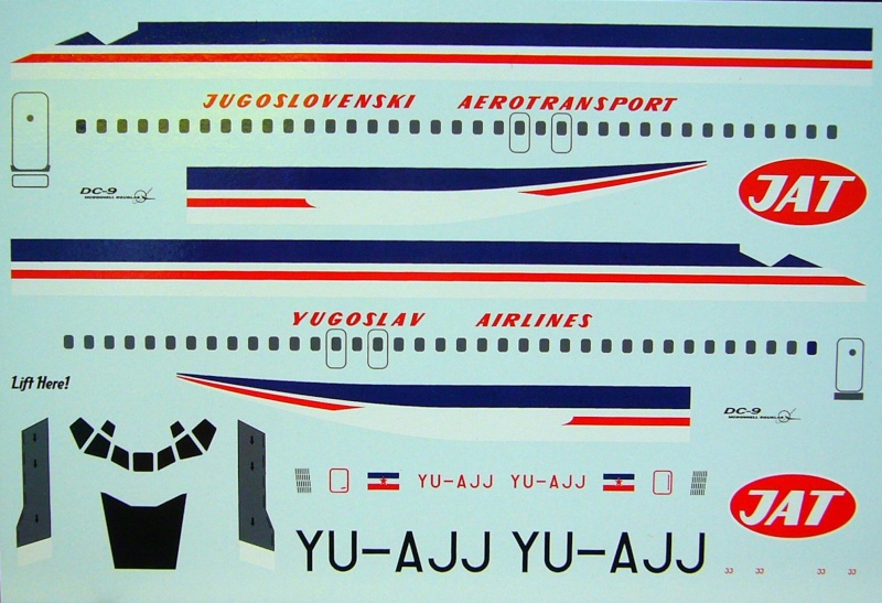 DC9-32 1/144 Fly / JAT Jugoslav Airlines Decal_11