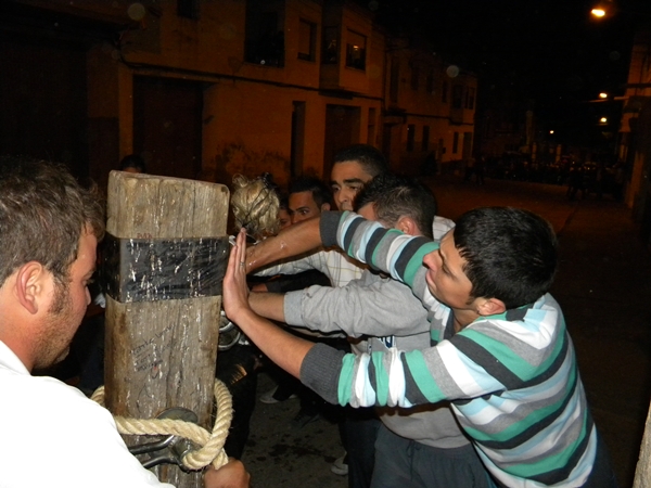 ARANDIGA (ZARAGOZA) TORO DE RONDA EMBOLADO POR MIEMBROS DE LA AGRUPACIÓN Dscn5521