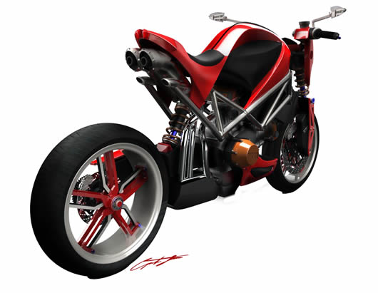 Études de style pour Ducati 410