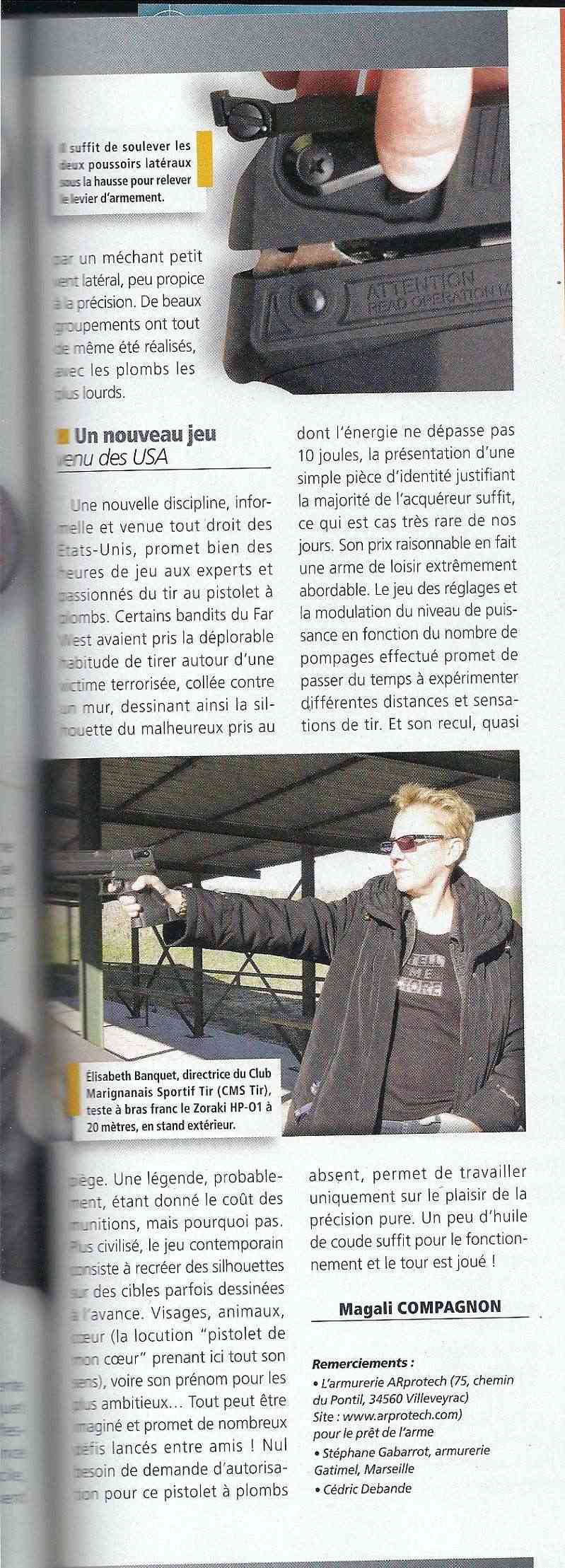 Article du Zoraki hp-01 sur Cibles mai 2011 ! Numari18