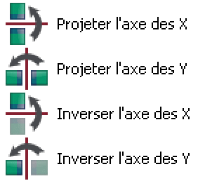 31 Les outils "Projeter " et "Inverser" 00ax0010