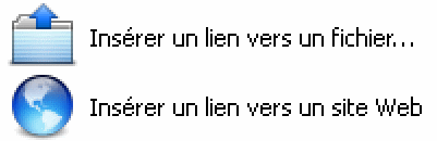 33 Les outils "Insérer un lien vers..." 00ins010