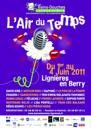 Festival l'Air du Temps (Les Bains Douches de Lignires) Affich11
